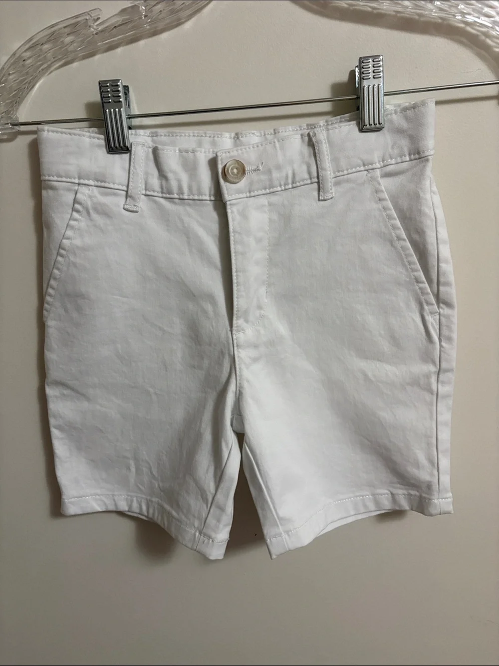 Gymboree White Cotton Casual Shorts